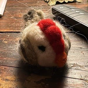 Hand felted Chicken from wool and alpaca
